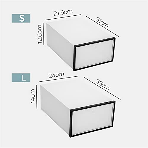 Boîte à chaussures empilable et transparente pour rangement et affichage de baskets - 8