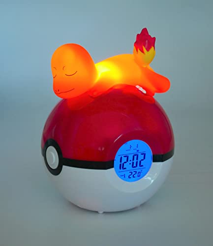 Despertador Digital Pokémon Charmander TEKNOFUN con Difusor de Luz LED 4