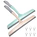 Cabilock 4pcs Window Squeegees Portable Squeegee Shower Glass Door Window Cleaning Kit with Hanging Hooks