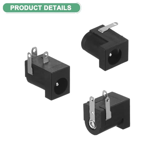 M METERXITY 20-Pack Conector DC 3 pines 5.5x2.1mm hembra miniatura 2