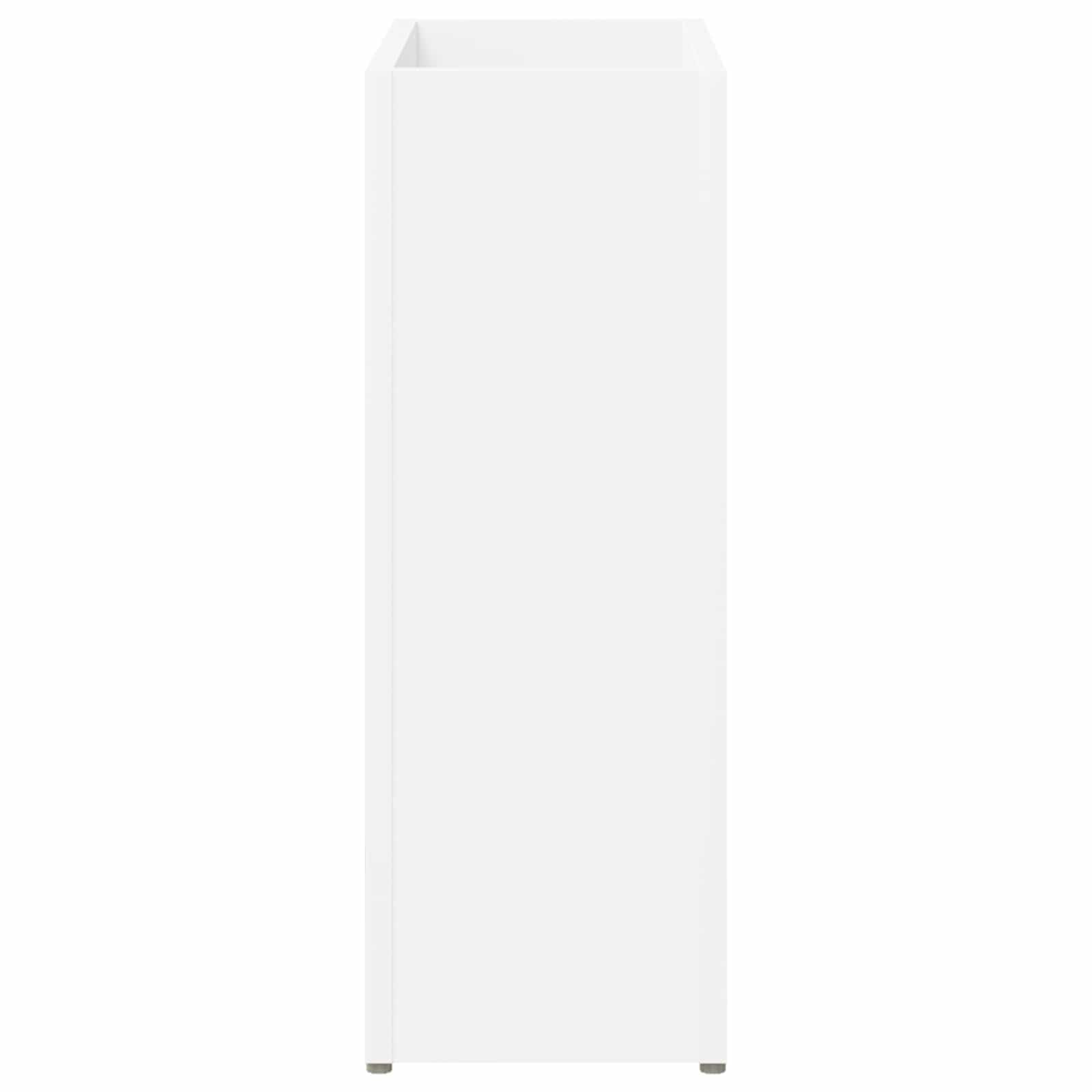 Portaombrelli rettangolare 40 x 20 x 55 cm in materiale di legno, elegante supporto per spazi ristretti e corridoio, porta ombrelloni in bianco