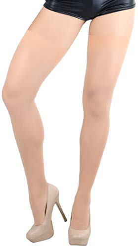 Image of ToBeInStyle Women's Sheer Seamless Nylon Contrasting Backseam Stocking