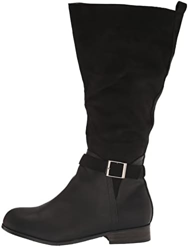 City Chic Women's Apparel womens Micah Knee High Boot, Black, 12 Wide US | Image 7