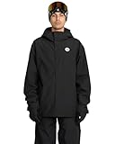 Volcom Men's Buckthreeeighty Snowboard Jacket – 10K Waterproof 2-Layer Shell, Zip Tech®, Black, X-Large