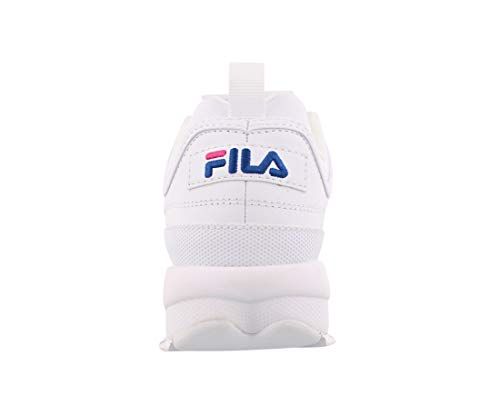 Fila Disruptor II Premium Womens White/Pink/Navy Sneakers (8.5)4