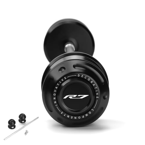 Mokiton Motorcycle Rear Wheel Axle Fork Slider Crash Protector Compatible With YAMAHA R7 YZFR7 YZF-R7 2022 2023 2024 2025 | YZF R7 Accessories (black)