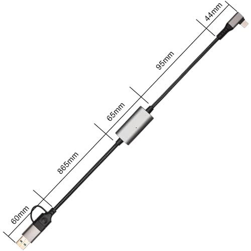 Cable de red LAN USB-C a RJ45 sin retraso para iPad y portátiles 2
