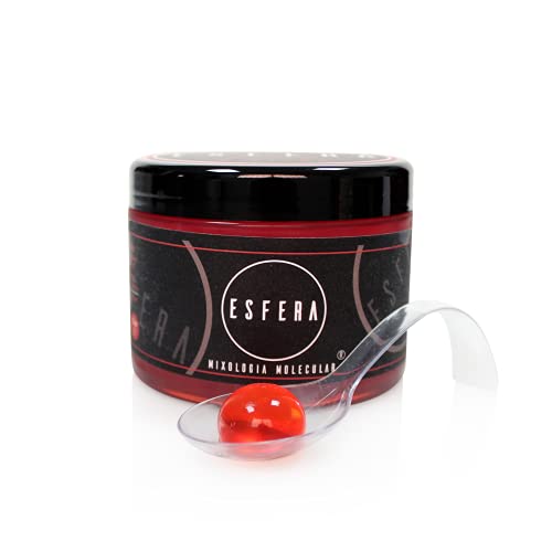 Esfera Mixología Molecular - Esferificaciones Kit con Alginato de Sodio - Cocteles Preparados - Kit 1 Sabor de Cocteleria - Kit Gin Tonic Regalo Original Gourmet - Tonica de Corte Molecular