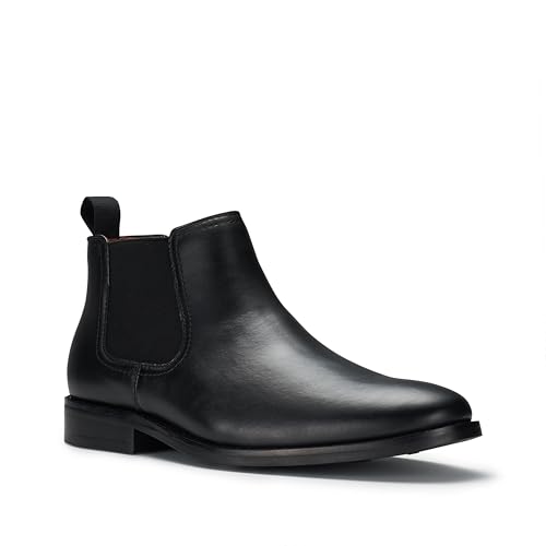 Image of Ferro Aldo Men's Chelsea Boots | Pull-On Ankle Boot in Plain Toe, Cap Toe & Wingtip Brogue Styles | For Casual, Dress, Work & Formal Events