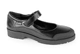 ZGIRLS Mercedita Uni 451 College Negro NIÑA Uniforme Escolar Resistentes E Impermeables con Puntera Reforzada - Negro, 36