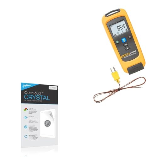BoxWave Screen Protector Compatible with Fluke t3000 FC - ClearTouch Crystal (2-Pack), HD Film Skin - Shields from Scratches