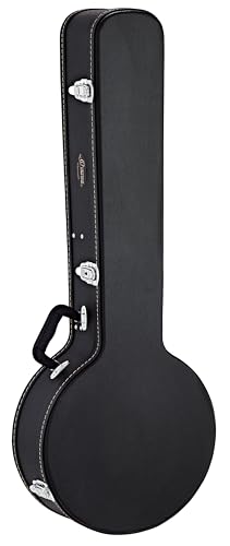 Ortega Guitars Hardcase Economy pour Banjo - Etui pour Banjo - Hauteur 103 cm - Vinyle, Noir (OBJCSTD)