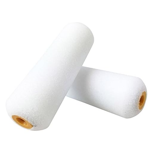 Shur-Line 2006698 4-Inch Mini Paint Roller Cover Refills with Foam-Covered Ends, Pack of 10