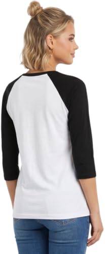 Image of ToBeInStyle Women's Classic Two Color Cotton Baseball T-Shirts