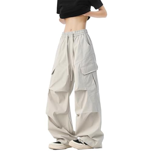 Men's Pants Workwear Wide Leg Loose Fit Retro Sport Couple Style Summer Casual Long Pants for Men