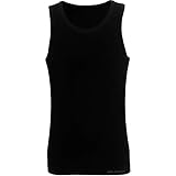 BRUBECK Męski podkoszulek | tank top | t-shirt bez rękawów | oddychająca koszulka bez rękawów | koszulka pod pachami bez szwów | T-shirt bez rękawów | tank top męski | 55% bawełna | SL00068A