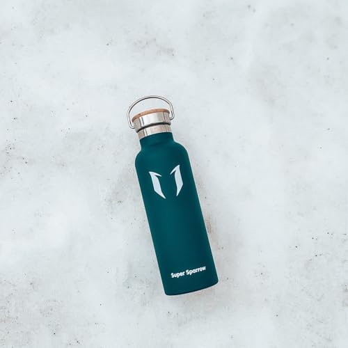 Super Sparrow Trinkflasche Edelstahl -350ml- Auslaufsicher Thermoskanne, BPA-Frei Wasserflasche - Kohlensäure Thermosflasche für Kinder, Sport, Schule, Fitness, Camping