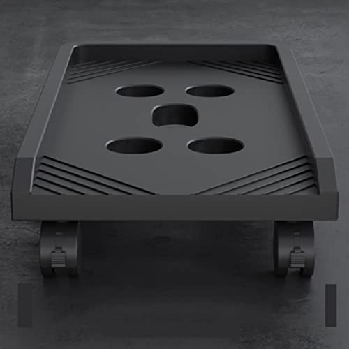 Soporte para CPU con ruedas rodantes, carrito móvil para torre de PC, soporte protector y elevador para CPU bajo escritorio (Negro) miniatura 5