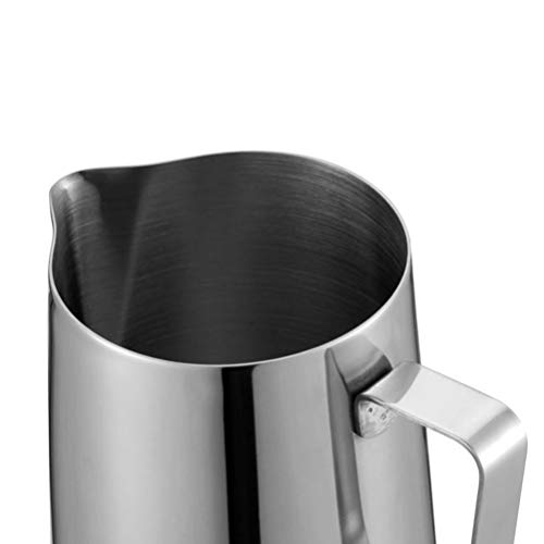 Jarra de espumar leite YARNOW 1,42 L, jarra de aço inoxidável para espumador de leite expresso e caf