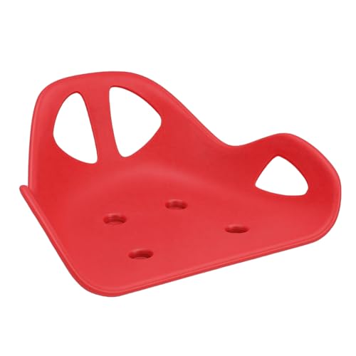 Siège ergonomique avec support profilé en ABS rouge pour drift trike DIY
