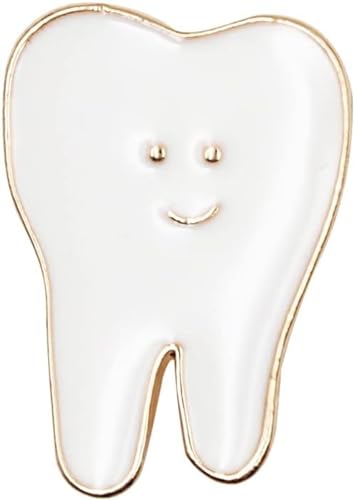 Dental Pins Dental Shape Brooch Cute Cartoon Enamel Tooth Badge Tooth Pin Women Men Personality Style Doctor Dentist Uniform Brooch Pin Gift3