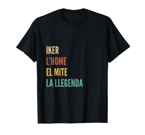 Funny Catalan First Name Design - Iker Camiseta
