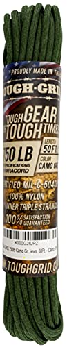 Image of TOUGH-GRID 750 Paracord, 100% Nylon, Made in USA, Type IV Mil-Spec Cord