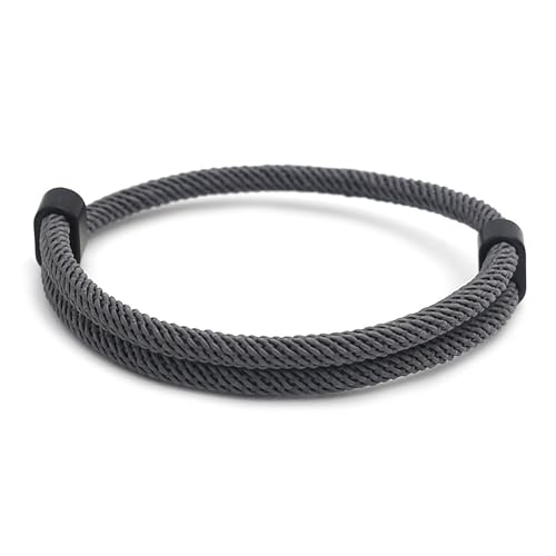 GoodTool 6 Pcs Braided Rope Bracelets Set, Braided Bracelets, Adjustable Bracelet with Double Slider Clasp, Handcrafted Braided Cord Wristband for Men and Women