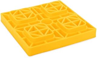 Camco Heavy Duty Leveling Blocks, Ideal For Leveling Single and Dual Wheels, Hydraulic Jacks, Tongue Jacks and Tandem Axles (4 pack) , Yellow - 44501
