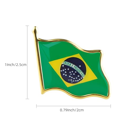 Image of Country Flag Brooch Metal Alloy Souvenir Pin Shirt Hat Backpack Jewelry Accessories Decoration Party Christmas Gift Badge International Travel Pin