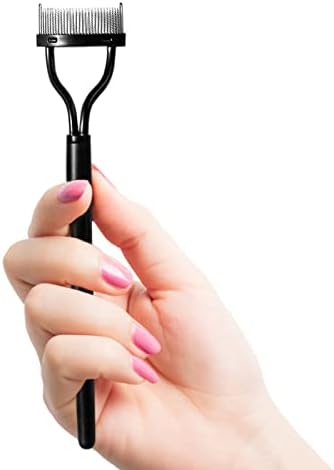 Eyelash Comb - EXKRT Lash Comb - Lash Separator Tool - Eyelash Separator - Eyelash Brush （Black）