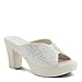 PATRIZIA Women's LAVINA Slide Sandals - Platform Heel with Crystal Embellishments, Cushioned Insole for Comfort BONE EU 37 / US 6.5-7