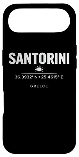 Santorini Greece Coordinates Mediterranean Travel Design �X�}�z�P�[�X iPhone Air �p