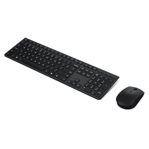 Image of Lenovo Professional Wireless Rechargeable Combo Keyboard and Mouse -US English