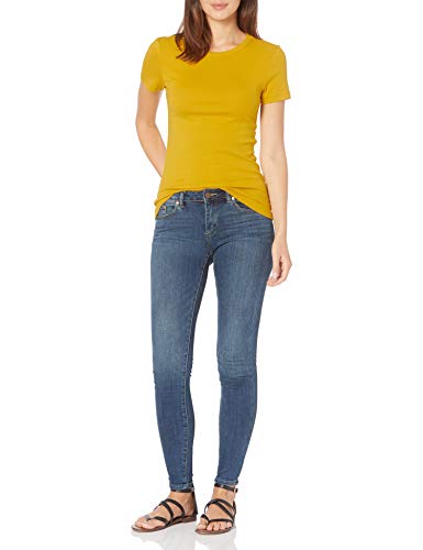 Image of Amazon Essentials Women's Slim-Fit Short-Sleeve Crewneck T-Shirt, Pack of 2