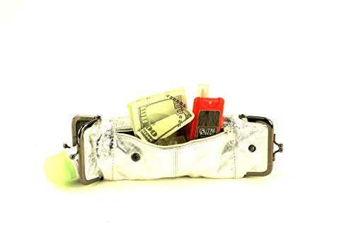 Image of Leather Impression Leather Cigarette Case with Twist Clasp Closure, Small Zipper Wallet for Essentials Like Card, Cash or Keys, Pocket Wallets for Women & Men Dressy Coin Pouch