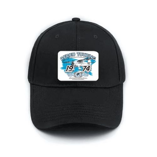Casquette de baseball Avion Aereo 1974 noire réglable pour homme et femme