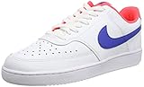 Strapazierfähige Gummisohle Nike Herren Court Vision Low Basketballschuh, White Game Royal Flash Crimson, 43 EU