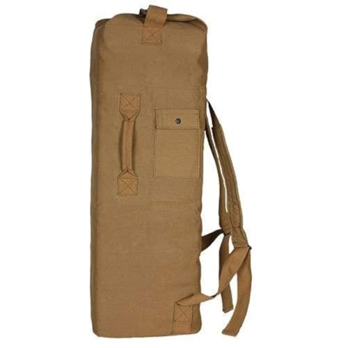 Image of Farm Blue 2 Strap Military Travel Duffle Bag, Coyote, XL, Military Backpack Duffel Bag