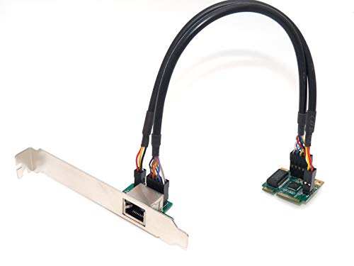 Ya en mundofriki.es: Computer District Tarjeta de Red Mini PCI Express – 1 Puerto RJ45 Gigabit Ethernet 10/100/1000Mbps – Chipset Realtek RTL8111 – equerres Low y High Profile