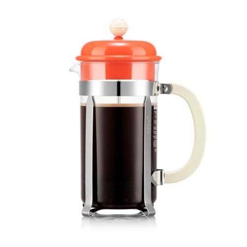 BODUM �{�_�� �R�[�q�[���[�J�[ �R�[�q�[�v���X CAFFETTIERA �J�t�F�e�B�G�� �t�����`�v���X �R�[�q�[���[�J�[ 1000ml �T�j�[�I�����W �X�e�����X�t�B���^�[ �K���X�r�[�J�[ �Z�Ў� �R�[�q�[ �y���K�i�z 1918-170-761