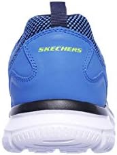 Skechers Sport Men's Track Oxford,Blue/Lime,10 M US | Image 1