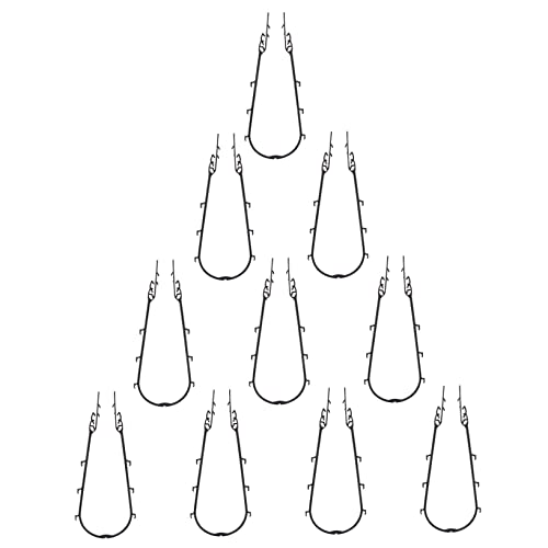ifundom Pflanzenkletterstütze Garten 10 Stück Kunststoff Kletterhilfe Pflanzregal Pflanzzubehör Halbrund Für Zimmer Und Außenpflanzen Terrasse Garten