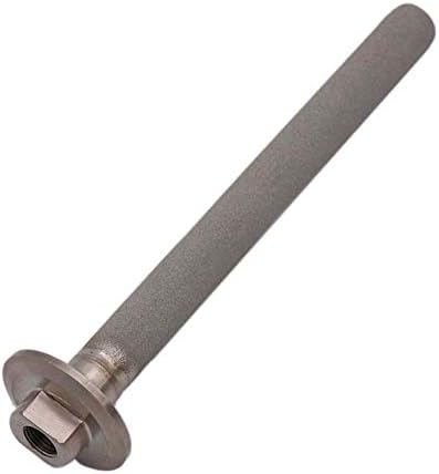1.5" Tri Clamp 8"/203mm L Carbonation Stone Aeration Stone 2.0 Micron 1/4"FNPT 316 Stainless Steel Homebrew Beer Fermenter