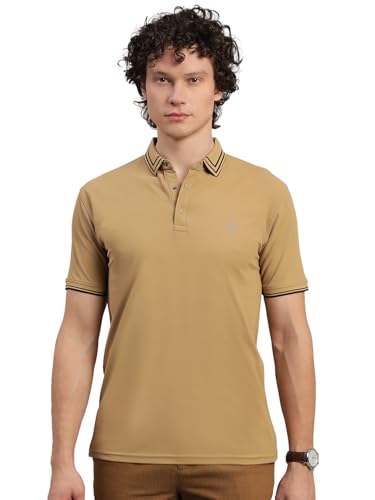 Image of Lux Nitro Men's Polo T-Shirt with Jacquard Collar | Half Sleeve Collar T-Shirt for Men | Casual & Office Wear