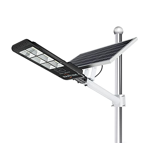 500W Solar Street Flood Light Outdoor,30000 Lumens Solar Street Lamp Dusk to Dawn with Motion Sensor,IP 67 Waterproof Solar Flood Lights for Street, Stadium, Garden, Pathway,Parking Lot