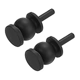 sourcing map Anti-Vibration Shock Absorption Damping Rubber Balls 25mmx11mm for RC Quadcopter FPV Gimbal Camera Mount, Black/Pack of 2