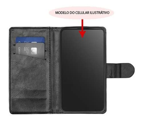 Kit Capa Case Carteira Couro Para Moto G9 Play + Pelicula 3d