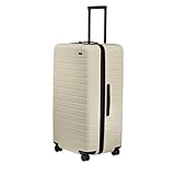 Away Large Trunk Luggage, 31 Inch Hardside Suitcase with Spinner Wheels, Lightweight & Durable, TSA Lock, Ideal for Long Trips, Salt White