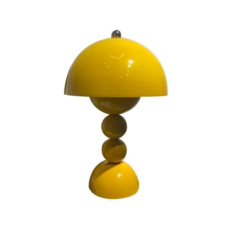 JORCEDI 3-Color Dimmable Rechargeable Table Lamp – Cordless Touch Control Desk Lamp, Portable Battery Powered Nightstand Lamp for Bedroom, Kitchen, Outdoor & Camping Decor (Yellow)